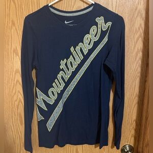 University of West Virginia Nike Women's Dri-Fit Long‎ Sleeve Medium NCAA Shirt